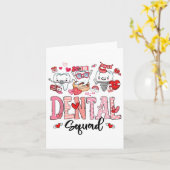 Schattigee tandheelkundige ploeg Happy Valentine's Kaart (Gele Bloem)