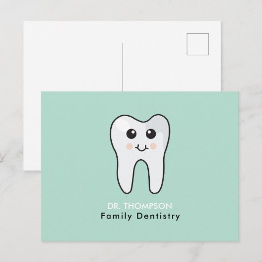 Schattigee Tandheelkundige Tandheelkunde Bedrijf Feestdagenkaart (Voorkant / Achterkant)