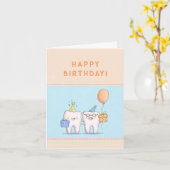 Schattigee tandpatiënt kaart (Gele Bloem)