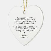 Schattigee tante cadeau van nichtje neefje tante k keramisch ornament (Links)