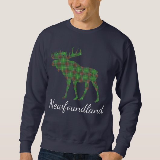 Schattigee Tartan moose Newfoundland shirt trui (Voorkant)