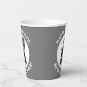 Schattigee Tasmaanse duivel gepersonaliseerde cart Papieren Bekers (Links)