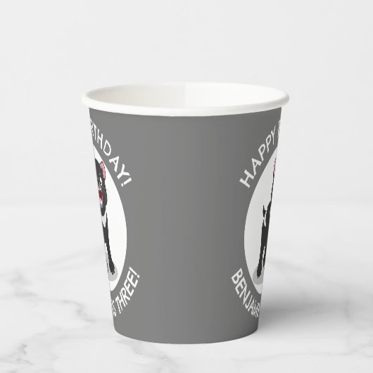 Schattigee Tasmaanse duivel gepersonaliseerde cart Papieren Bekers (Links)