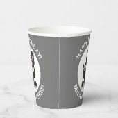 Schattigee Tasmaanse duivel gepersonaliseerde cart Papieren Bekers (Rechts)