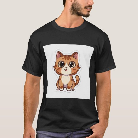 Schattigee Tater Tot Cat T-shirt (Voorkant)
