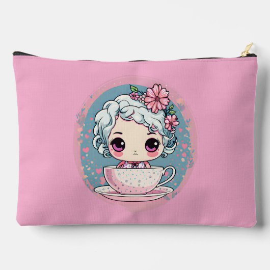 Schattigee Tea Cup Doll Accessoirezak Etui (Achterkant)