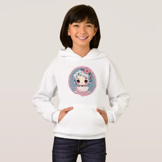 Schattigee Tea Cup Doll Hoodie (Voorkant volledig)