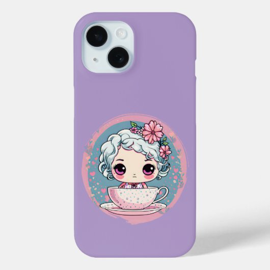 Schattigee Tea Cup Doll iPhone / iPad case (Achterkant)
