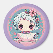 Schattigee Tea Cup Doll Magnet (Voorkant)