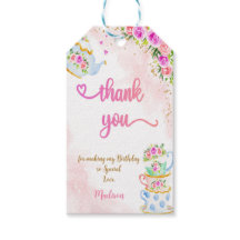 Schattigee Tea Party Cadeau Labels