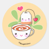 Schattigee Tea & Teabag Sticker (Voorkant)