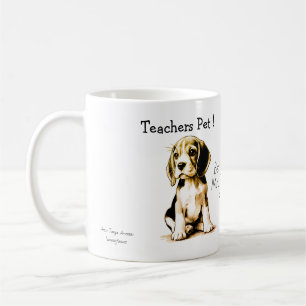 Schattigee Teacher's Pet Beagle personaliseren Koffiemok