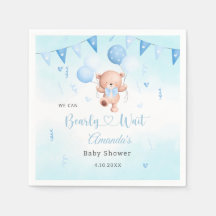 Schattigee Teady Baby Beer waterverf Boho Blue Bal