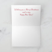 Schattigee Teckel Hond in Pet Kerst Kaart (Binnen)