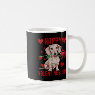 Schattigee Teckel Hond Red Hearts Paren Happy Vale Koffiemok