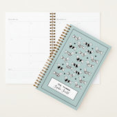 Schattigee Teckel honden, Blauw 2025 Planner (Display)