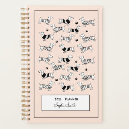 Schattigee Teckel honden, Hondenliefhebbers 2025 P Planner