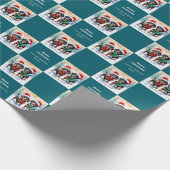 Schattigee Teckel Puppies in Sneeuw Puppy Kerst Cadeaupapier (Hoek)