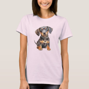 Schattigee teckel puppy t-shirt