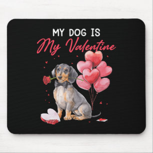 Schattigee teckel puppy Valentijn eigenaar Mijn ho Muismat