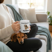 Schattigee teckel Sandy Brown Morning Koffiemok