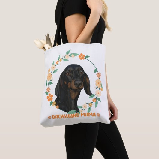 Schattigee Teckel - Teckel Mama Tote Bag (Dichtbij)