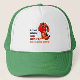 Schattigee Teckel Valentijnsdag Heart Lover Dog Trucker Pet