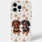Schattigee teckel vrienden Case-Mate iPhone case (Achterkant)