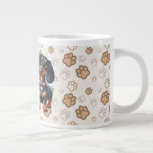 Schattigee teckel vrienden grote koffiekop (Rechts)