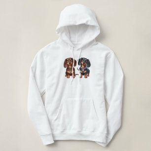 Schattigee teckel vrienden hoodie