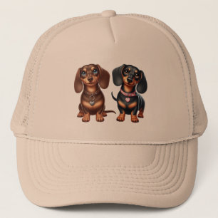 Schattigee teckel vrienden trucker pet