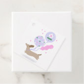 Schattigee Teckel Weiner Hondenliefhebber Party Ro Bedankjes Labels (In situ)