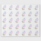 Schattigee Teckel Weiner Hondenliefhebber Party Ro Cadeaupapier (Vlak)