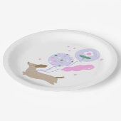 Schattigee Teckel Weiner Hondenliefhebber Party Ro Papieren Bordje (Gekanteld)