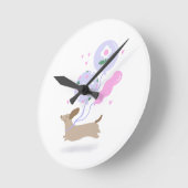 Schattigee Teckel Weiner Hondenliefhebber Party Ro Ronde Klok (Hoek)