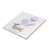 Schattigee Teckel Weiner Hondenliefhebber Party Ro Tegeltje (Zijkant)