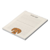 Schattigee Teckel Wiener Dog Weiner Hondenliefhebb Notitieblok (Linkerzijde)