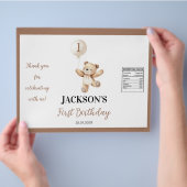 Schattigee Teddy Balloon Beary Birthday Chip Bag W Flyer (Hand)