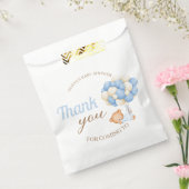 Schattigee Teddy Balloons Baby Boy Shower Bedankt Bedankzakje (Gezegeld)