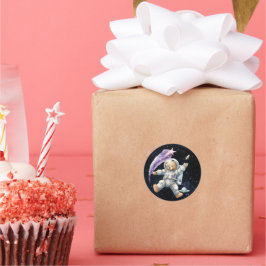 Schattigee Teddy Bear Astronaut Galaxy Stickers