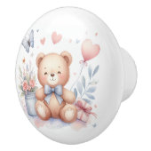 Schattigee Teddy Bear Baby kamer Keramische Knop (Rechts)
