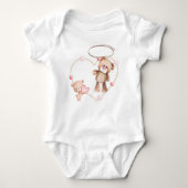 Schattigee Teddy Bear Baby Kleding Ontwerp Romper (Voorkant)