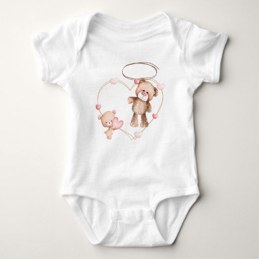 Schattigee Teddy Bear Baby Kleding Ontwerp Romper (Voorkant)