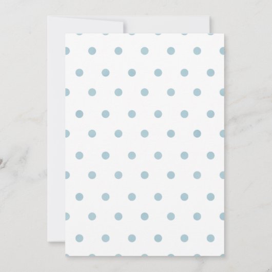 Schattigee Teddy Bear Baby shower Boy Party Uitnod Kaart (Achterkant)