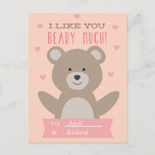 Schattigee Teddy Bear Classroom Valentijn Briefkaa Feestdagenkaart