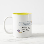 Schattigee Teddy Bear Custom Name Mok voor Verplee (Links)