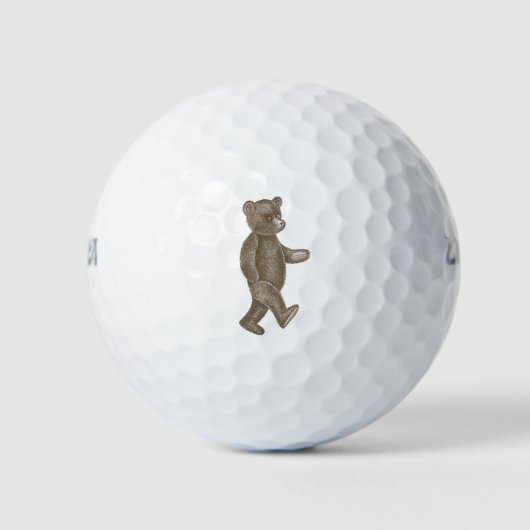Schattigee  Teddy Bear golfbal Golfballen (Voorkant)