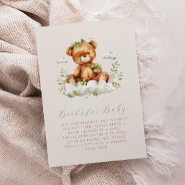Schattigee Teddy Bear Greenery Boeken voor Baby Informatiekaartje