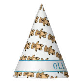 Schattigee Teddy Bear Kids Verjaardagsnaam Feesthoedjes (Links)