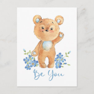 Schattigee Teddy Bear motivatiekaart Ben jij Briefkaart